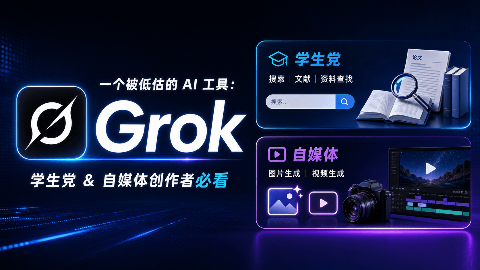 一个被低估的 AI 工具：Grok，学生党和自媒体创作者必看